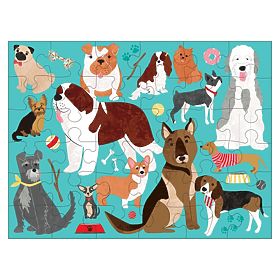 Puzzle Mudpuppy Cani in sacchetto di stoffa 36 pezzi, Mudpuppy