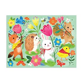 Puzzle Mudpuppy Corteo di Primavera in sacchetto di stoffa 36 pezzi, Mudpuppy