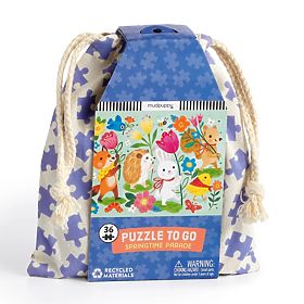Puzzle Mudpuppy Corteo di Primavera in sacchetto di stoffa 36 pezzi, Mudpuppy