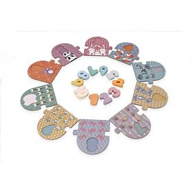 Puzzle per imparare a contare da 1 a 10