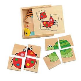 Puzzle piccoli animali - 4 pezzi.