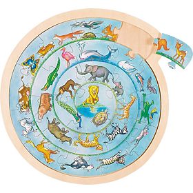 Puzzle rotondi animali