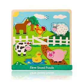 Puzzle sonoro - animali della fattoria