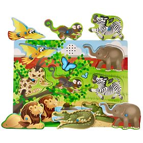 Puzzle sonoro Animali dello Zoo