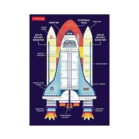 Puzzle Space Shuttle Mudpuppy 48 pezzi, Mudpuppy