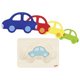 Puzzle stratificato con macchinine, Goki