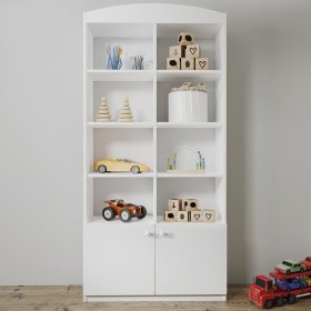 Scaffale con mensole Ourbaby - largo - bianco, Ourbaby