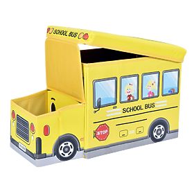 Scatola porta giocattoli Autobus giallo