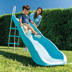 Scivolo da giardino per bambini 244 cm grande acciaio plastica INTEX 44107