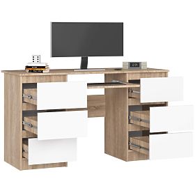 SCRIVANIA A-11 CLP 6SZ PK SONOMA / BIANCO
