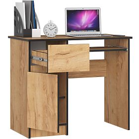 SCRIVANIA PER COMPUTER PIKSEL PK ROVERE CRAFT - SINISTRA