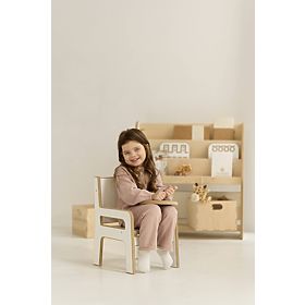 Sedia per bambini S/M - bianca, baby wood