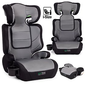 Seggiolino auto per bambini 2 in 1 cuscino i-SIZE altezza 100-150 cm portabicchieri ECOTOYS, EcoToys