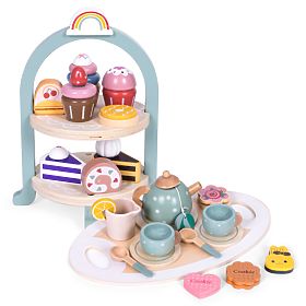 Servizio da tè e caffè con dolci tazze teiera vassoio ECOTOYS, EcoToys