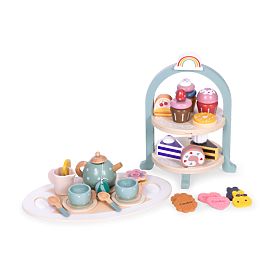 Servizio da tè e caffè con dolci tazze teiera vassoio ECOTOYS, EcoToys