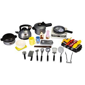 Set da cucina e barbecue 40 pezzi, suono LED, MULTISTORE
