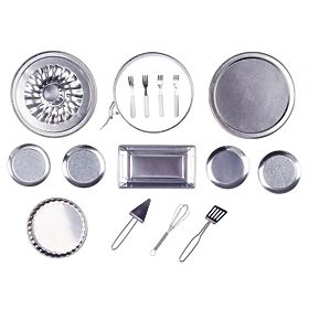 Set da forno con stampi in acciaio inossidabile