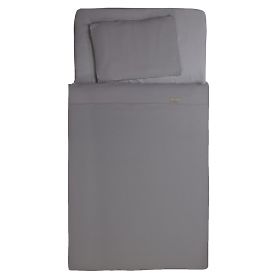 Set di biancheria da letto in mussola da 3 pezzi Heavens - Grigio, Babymatex