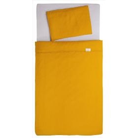 Set di biancheria da letto in mussola da 3 pezzi Heavens - Senape, Babymatex