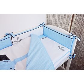 Biancheria da letto per bambini 2 pezzi Elefantino blu