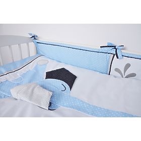 Biancheria da letto per bambini 2 pezzi Elefantino blu