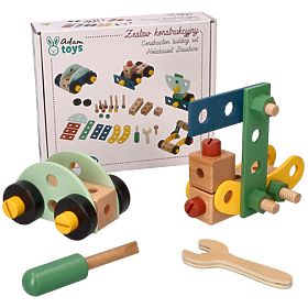 Set di costruzioni in legno con 40 elementi