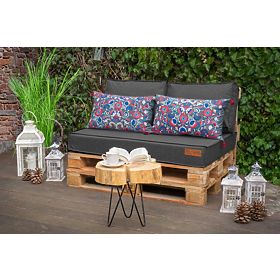 Set di cuscini per mobili pallet - Grigio scuro