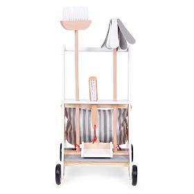 Set di pulizia in legno con carrello ECOTOYS