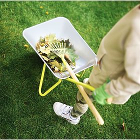 Set per giardiniere Carriola + Attrezzi + Guanti