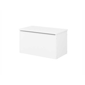 Baule in legno per giocattoli LULU - bianco liscio, BabyBoo