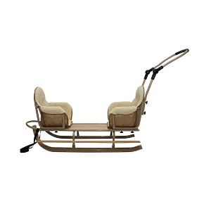 Slitte per gemelli Duo - colore grigio del sedile