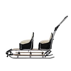 Slitte per gemelli Duo Sport - colore nero del sedile