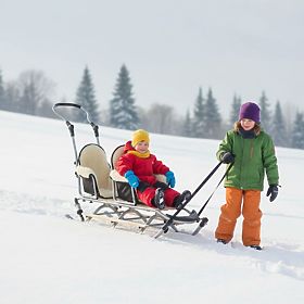 Slitte per gemelli Duo Sport - colore nero del sedile