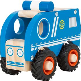 small foot Auto della polizia in legno