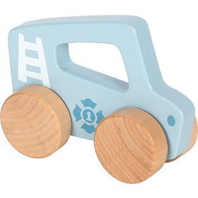 small foot Auto in legno da spingere Blu