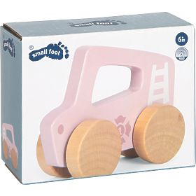 small foot Auto in legno da spingere Rosa