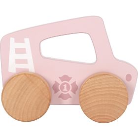 small foot Auto in legno da spingere Rosa
