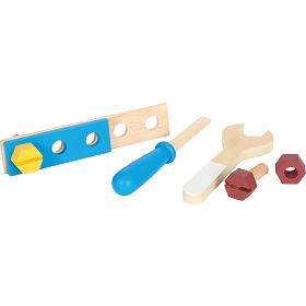 small foot Banco da lavoro e cassetta degli attrezzi 2 in 1 Workshop