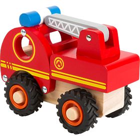 small foot Camion dei pompieri in legno con scala