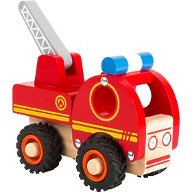 small foot Camion dei pompieri in legno con scala