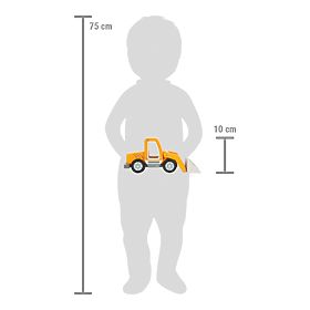 small foot Caricatore in legno con pala