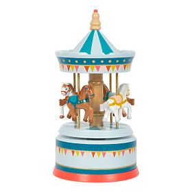 small foot Carillon giostra cavallini blu