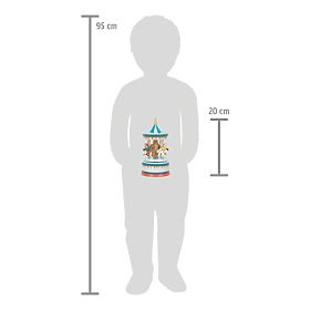 small foot Carillon giostra cavallini blu
