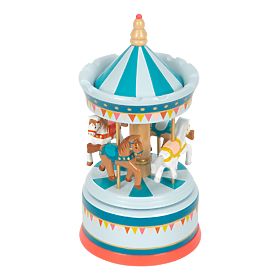 small foot Carillon giostra cavallini blu, small foot
