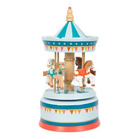 small foot Carillon giostra cavallini blu