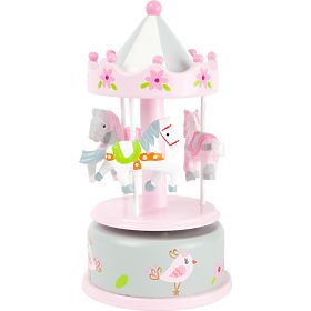 small foot Carillon giostra cavallini rosa