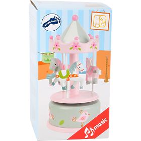 small foot Carillon giostra cavallini rosa