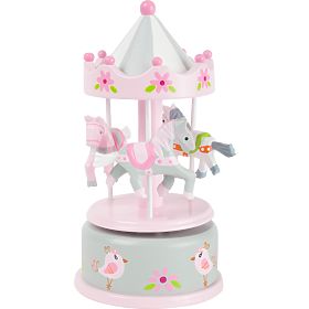 small foot Carillon giostra cavallini rosa