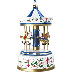 small foot Carillon in legno giostra con cavalli