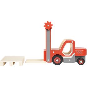 small foot Carrello elevatore in legno con pallet